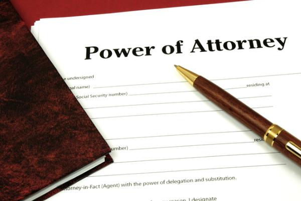 Image of Power of Attorney Document