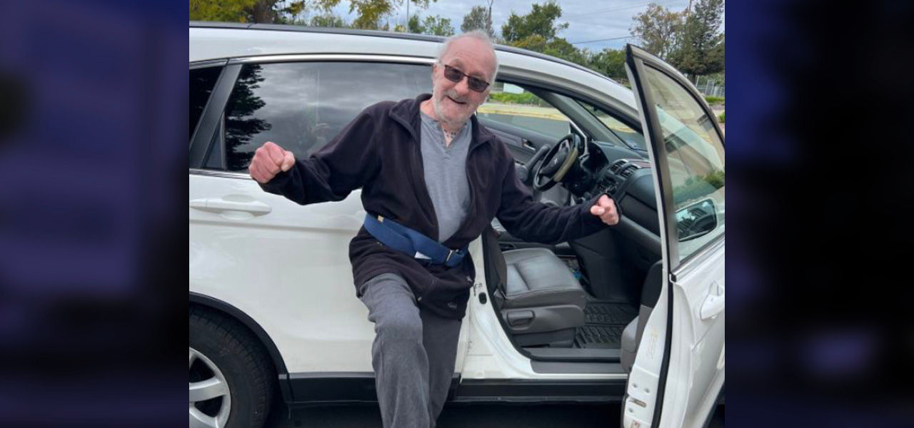 Kindred Hospital San Francisco Bay Area patient Edward celebrates his successful patient journey