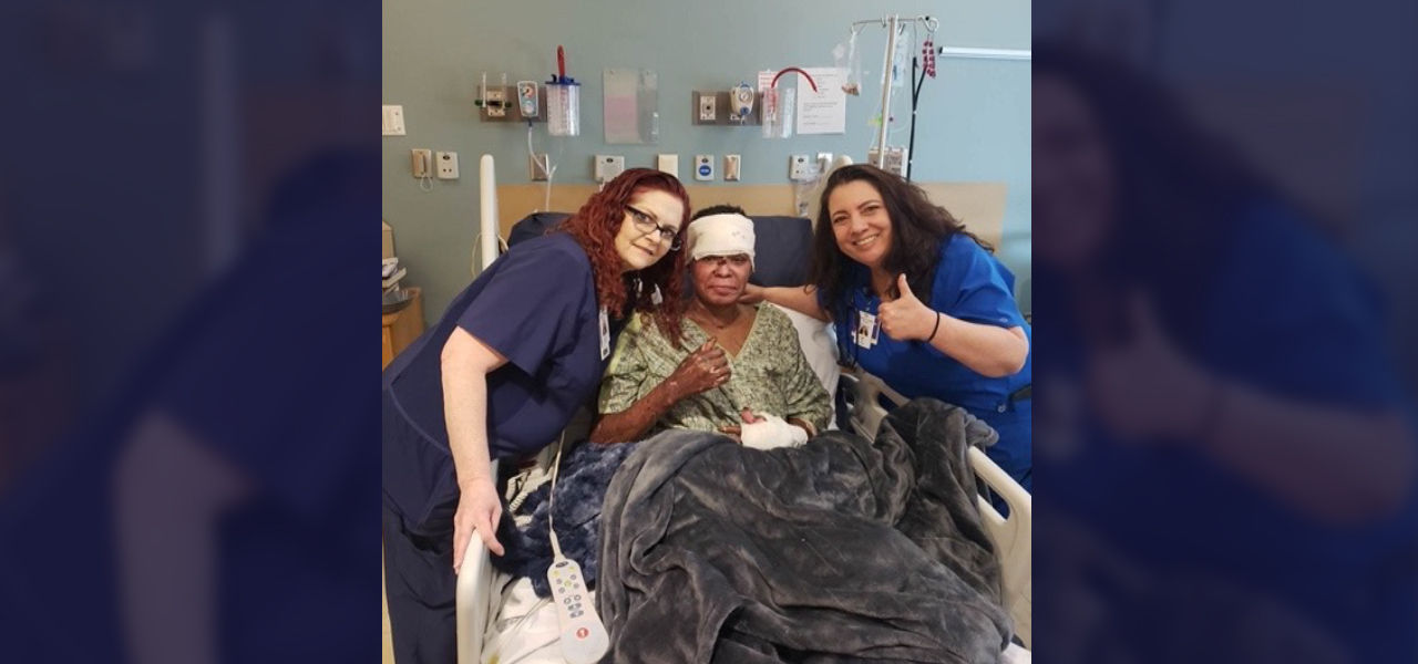 Patient with caregivers